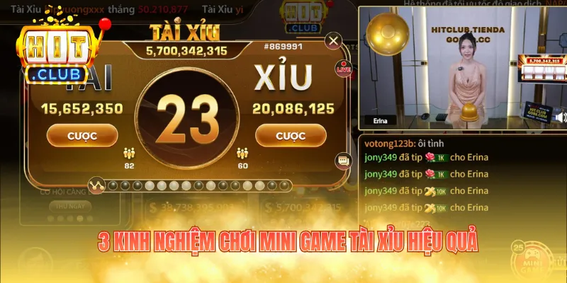 3 kinh nghiệm chơi mini game Tài Xỉu hiệu quả